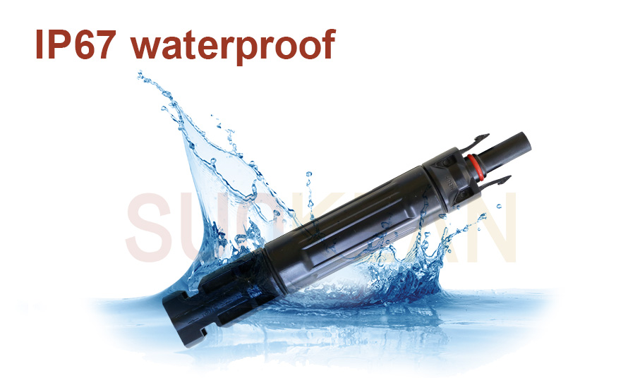 Waterproof 4A solar fuse connector