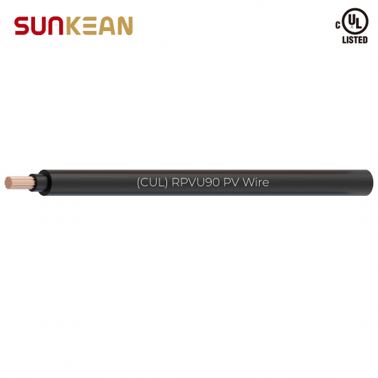  2kV 4AWG RPVU90 PV Wire copper dual layer